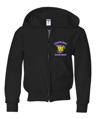 Washington Elementary Wildcats JERZEES ADULT NuBlend® Full-Zip Hooded Sweatshirt - 993