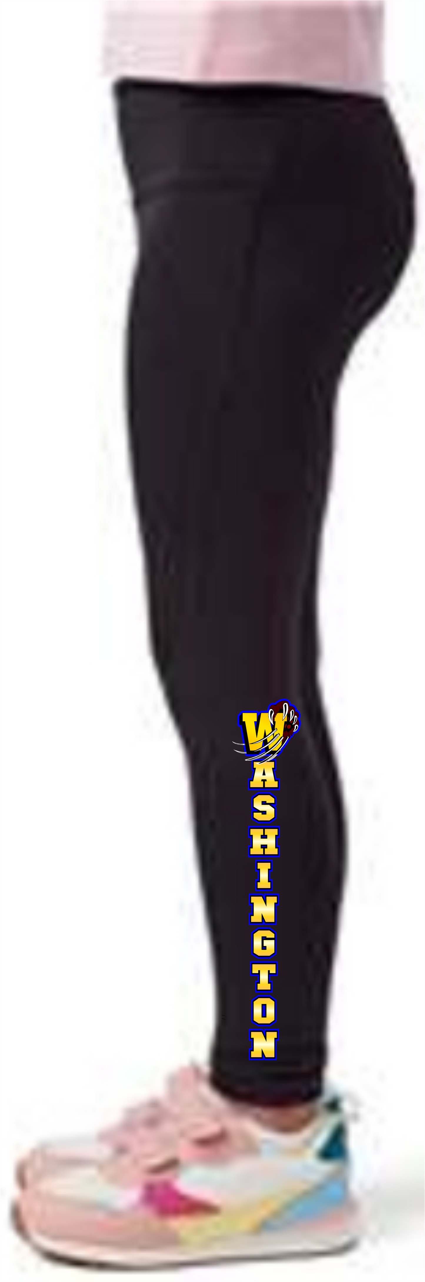 Washington elementary school WILDCATS TriDri Youth Recycled Performance Legging - TD31B