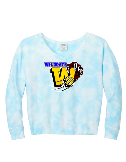 Washington Elementary Women's Beach Wash® Cloud Tie-Dye V-Neck Sweatshirt. LPC140V (Copy)