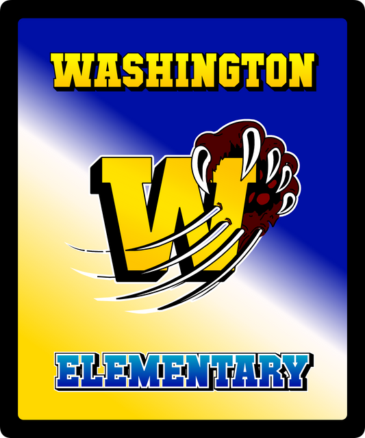 Washington Elementary Wilcat Micro-fleece blanket(personalization available)