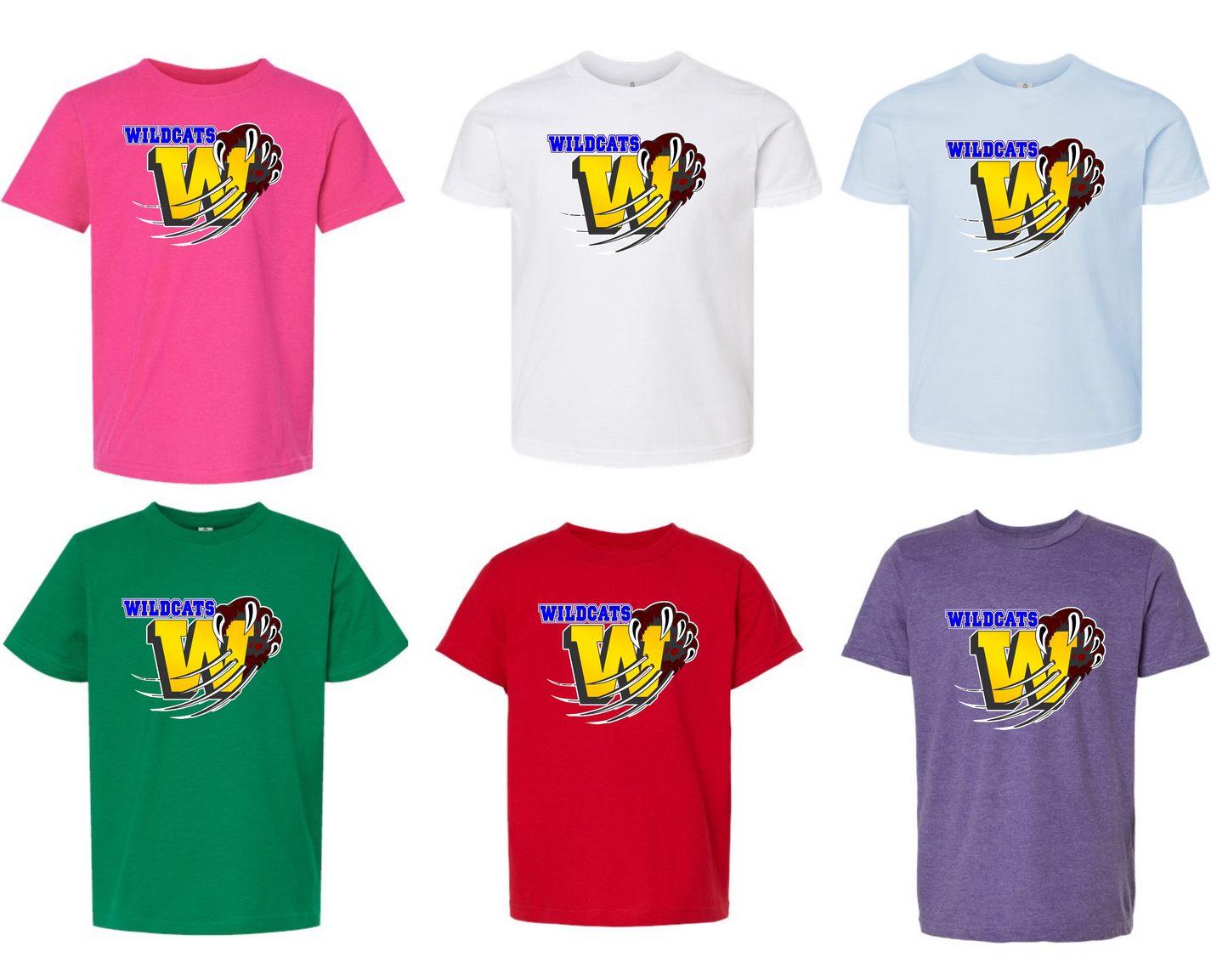 Washington Elementary School WILDCAT COLOR RUSH Tee-202/235