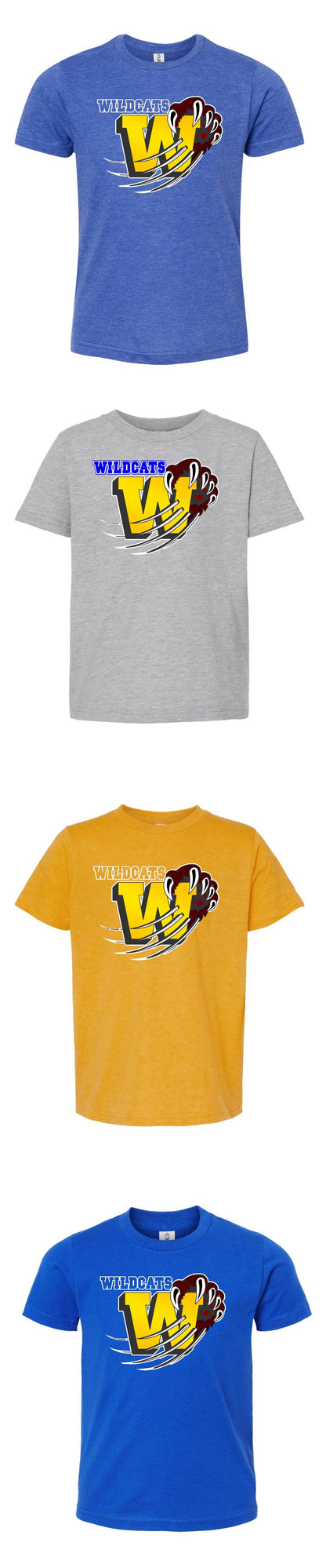 Washington Elementary School WILDCAT Legacy color Tee-202/235